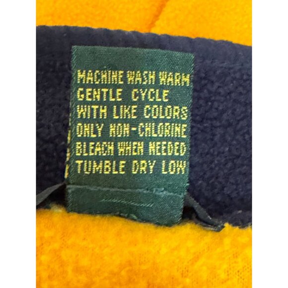 Club Room Yellow/Black Snap Pullover Fleece Jacket/Sweater - Picture 6 of 10